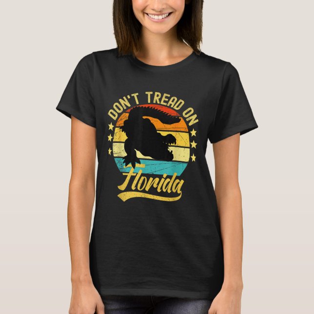 Camiseta Don't Tread On Florida Alligator  (Frente)