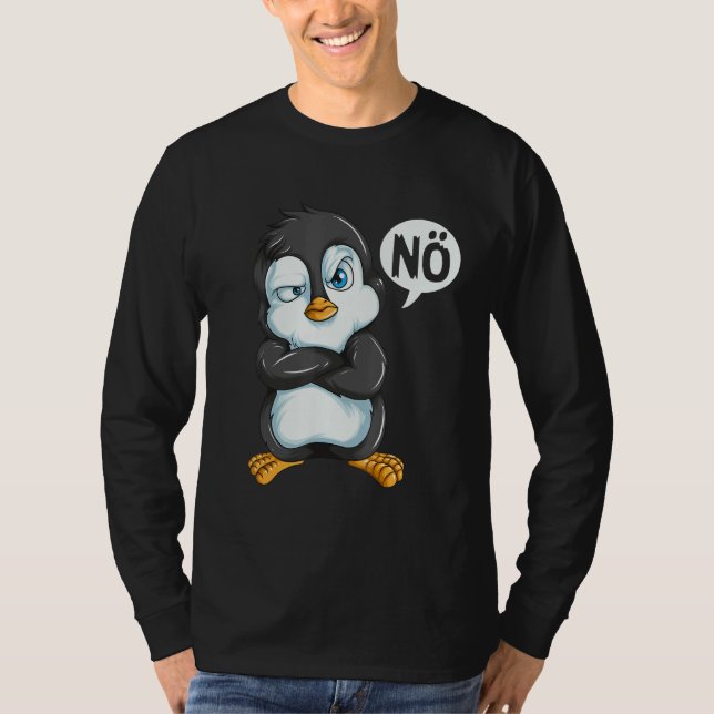 Camiseta Don't Want To Be In A Bad Mood Penguins Don't Feel (Frente)