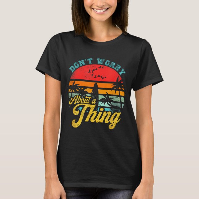 Camiseta Don't Worry About A Thing Jamaican Rasta Reggae Fu (Frente)