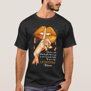 Camiseta Donu2019t Juiz Me Leucemia Consciência Laranja Lip