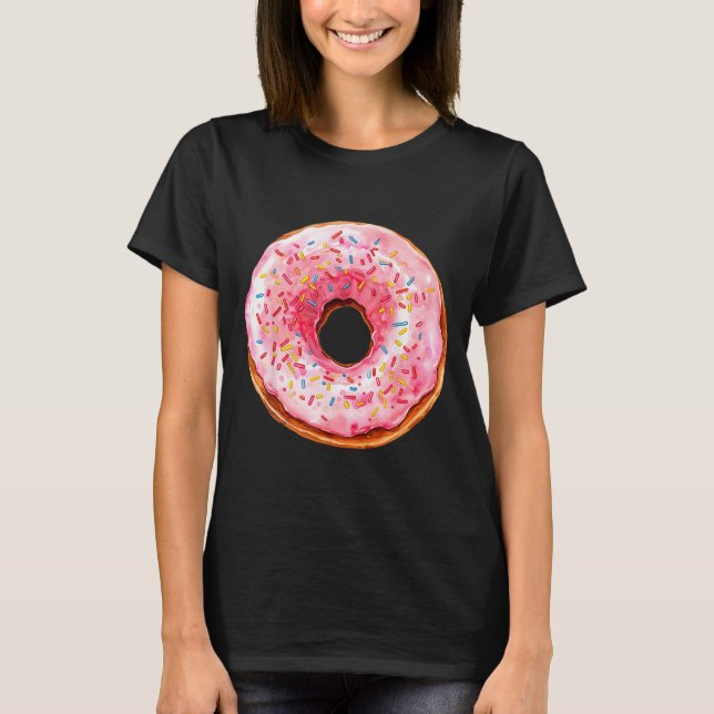 Camiseta Donut Adult Kids Men Women Doughnut Costume  (Frente)