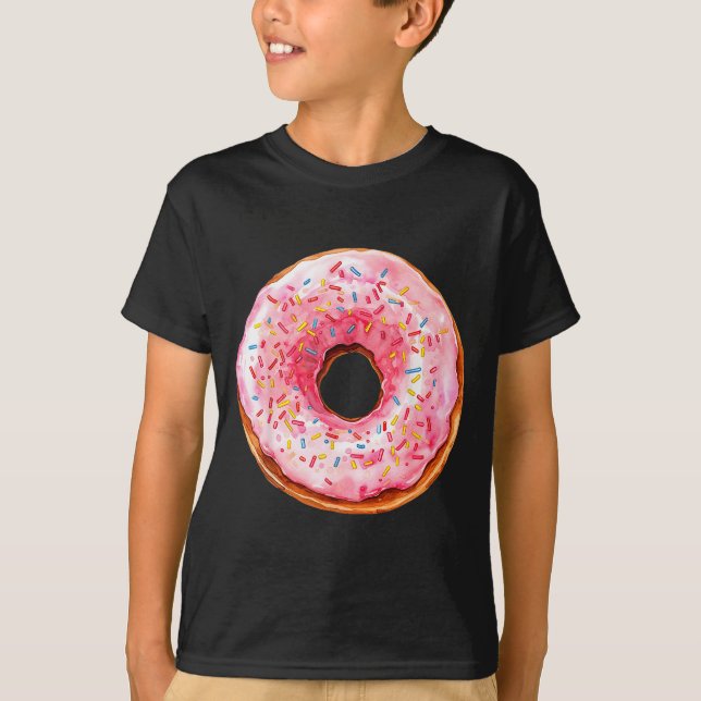 Camiseta Donut Adult Kids Men Women Doughnut Costume  (Frente)