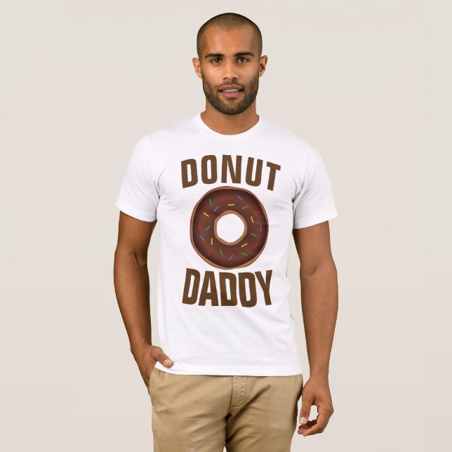 Camiseta DONUT DADDY, Funny Dad T-shirts (Frente Completa)