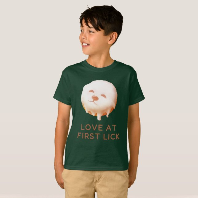 Camiseta Donut Dream: Glazed Smile Pup  (Frente Completa)