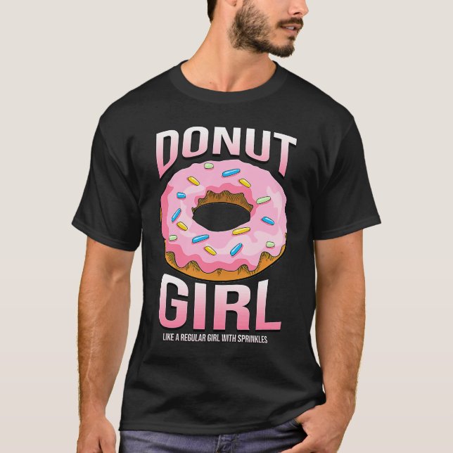 Camiseta Donut Girl  for Women  Sprinkles Food (Frente)