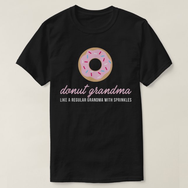 Camiseta Donut Grandma  Funny Cute Sprinkles Trendy Gift  (Frente do Design)