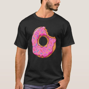 Camiseta Donut Rosquinha Fofa para Homens e Mulheres Roupa
