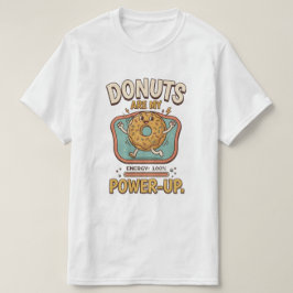 Camiseta Donuts Are My Power-Up – Camisa Engraçada