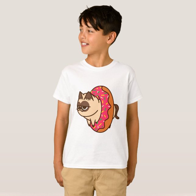 Camiseta Donuts Cats  pink (Frente Completa)