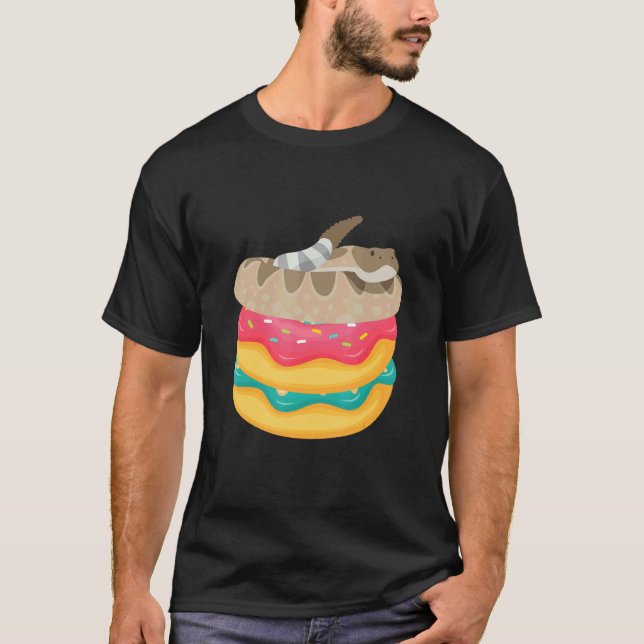 Camiseta Donuts de Python Bola Réptil Animal  Herpetologia (Frente)