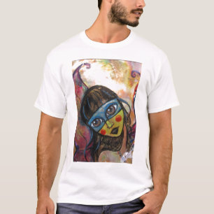 Camiseta donzela da borboleta