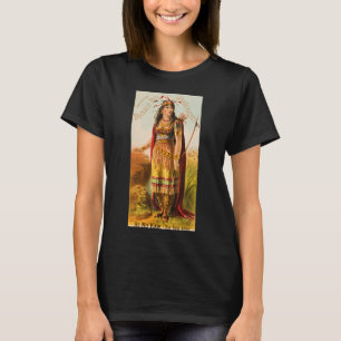 Camiseta Donzela Indígena Mais Bonita do Buffalo Bill 1880s