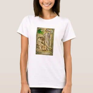 Camiseta Donzelas da Música Art Nouveau Ilustração Vintage
