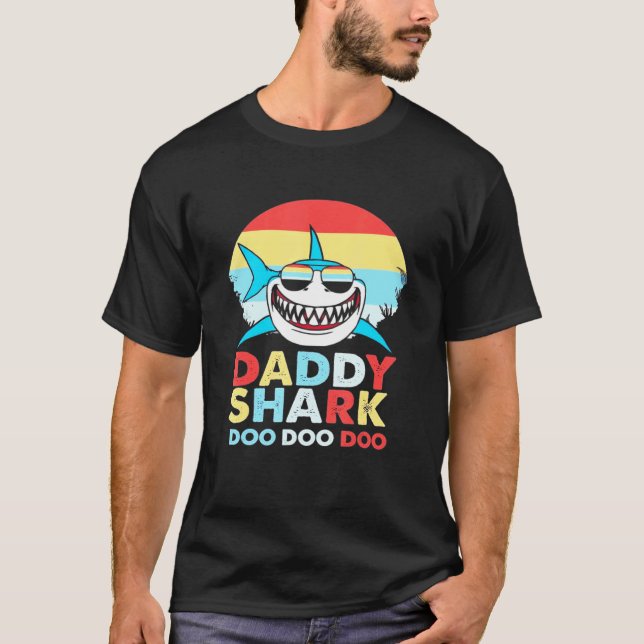 Camiseta Doo Doo Doo do Shark do pai (Frente)