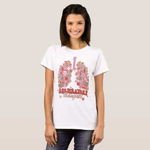 Camiseta Doodais de Natal com Terapia Respiratória