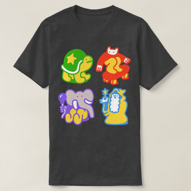 Camiseta Doodle Buddies (Frente do Design)