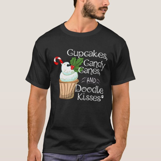 Camiseta Doodle Christmas  Aussiedoodle Bordoodle Sheepadoo (Frente)