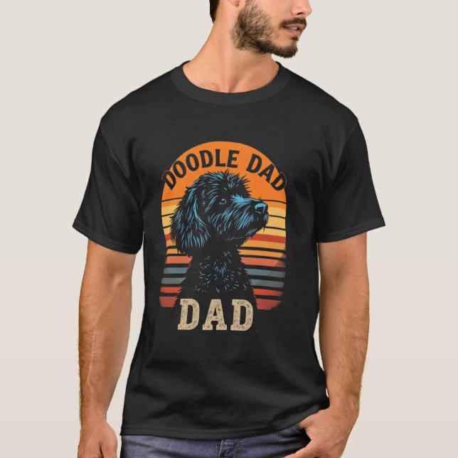 Camiseta Doodle DAD Doodle Retro Cão (Frente)