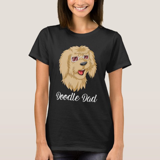 Camiseta Doodle Dad Goldendoodle With SunglassesFor Dad Fat (Frente)
