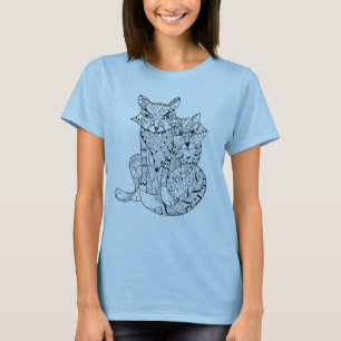 Camiseta Doodle do Fox de Boho