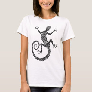Camiseta Doodle do lagarto ou da salamandra
