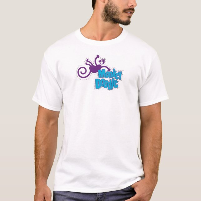Camiseta Doodle do macaco (Frente)