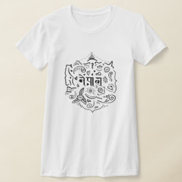 Camiseta Doodle do Nepal