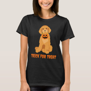 Camiseta Doodle Dog Truque para o Tratamento de Halloween