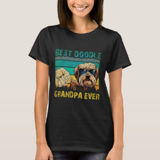 Camiseta Doodle Grandpa Ever Poodle Pai Pais D