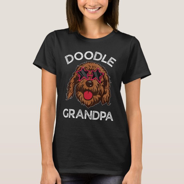 Camiseta Doodle Grandpa Labradoodle Dog   Father s Day (Frente)