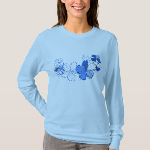 Camiseta Doodle Hibiscus Ladies Tee