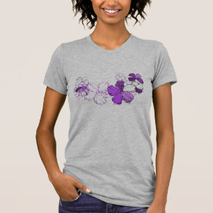 Camiseta Doodle Hibiscus Ladies Tee