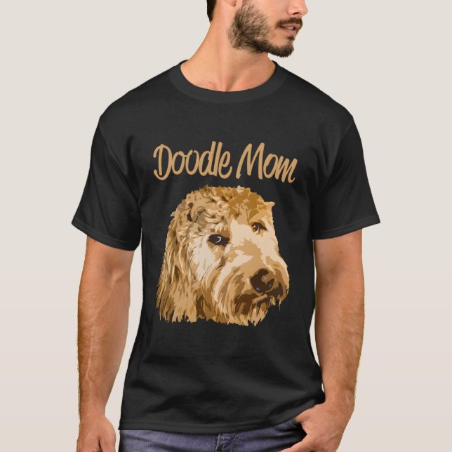 Camiseta Doodle Mãe Goldendoodle (Frente)