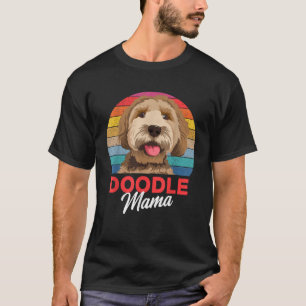 Camiseta Doodle Mama Goldendoodle Mãe Goldendoodle Mulheres