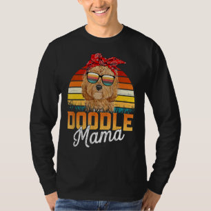 Camiseta Doodle Mama Melhor Goldendoodle Mamãe Nunca Mãe da
