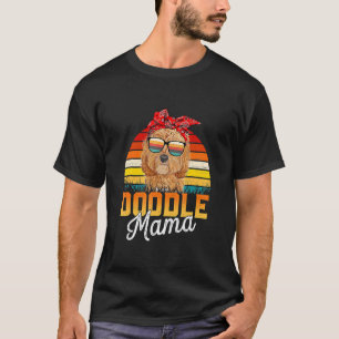 Camiseta Doodle Mama Melhor Goldendoodle Mamãe Nunca Mãe da