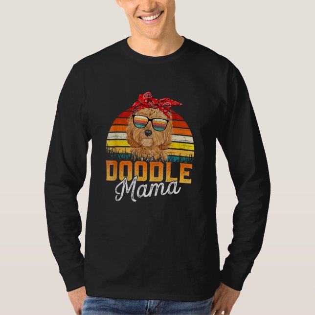 Camiseta Doodle Mama Melhor Goldendoodle Mamãe Nunca Mãe da (Frente)
