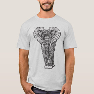 Camiseta Doodle modelado fantasia do elefante