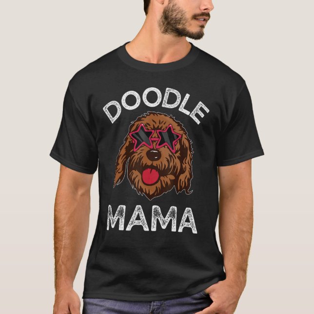 Camiseta Doodle Mom Labradoodle Dog  For Mother s Day (Frente)