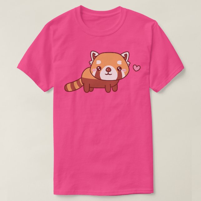 Camiseta Doodle Red Panda Bonita (Frente do Design)