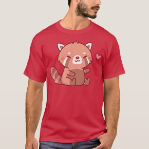 Camiseta Doodle Red Panda Feliz e Bonita