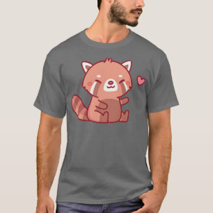 Camiseta Doodle Red Panda Feliz e Bonita