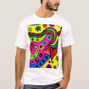 Camiseta Doodle Seamless – Arte Fluida