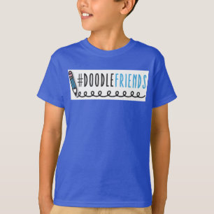 Camiseta #DoodleFriends - t-shirt dos miúdos com Capas