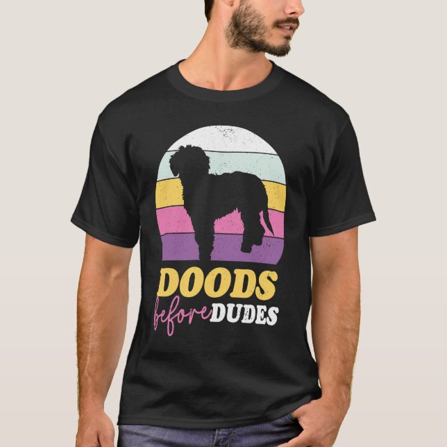 Camiseta Doods Before Dudes Bernedoodle Labradoodle Goldend (Frente)