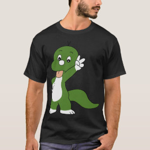 Camiseta Dooly, o Pequeno Dinossauro Clássico. T-Sh essenci