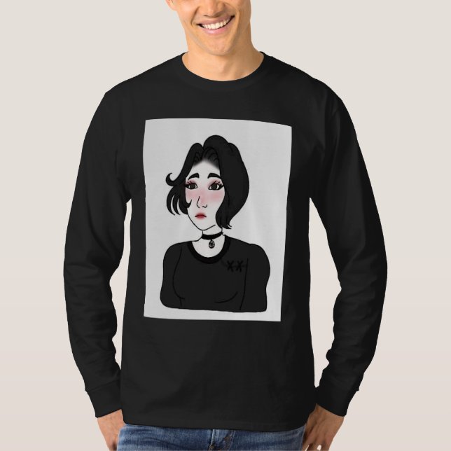 Camiseta Doomer girl E girl Feels Wojak Meme (Frente)
