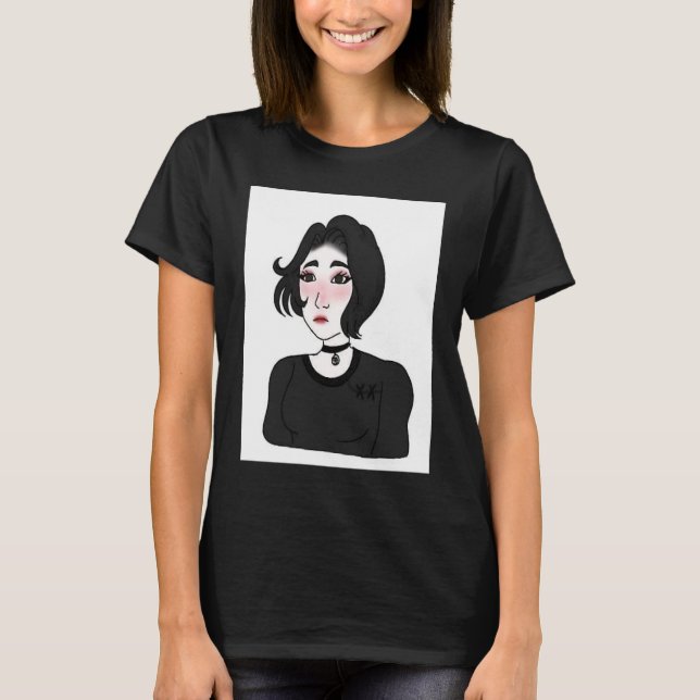 Camiseta Doomer girl E girl Feels Wojak Meme (Frente)