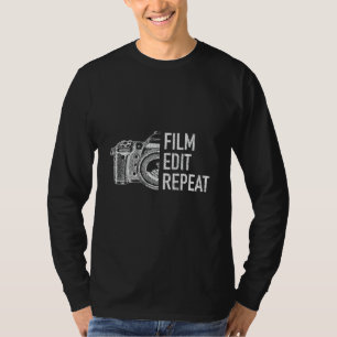 Camiseta DoP Film Edit Repeat Video Editor Content Creator