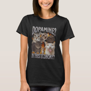 Camiseta Dopamina Nesta Economia Memória Gata Engraçada Gr